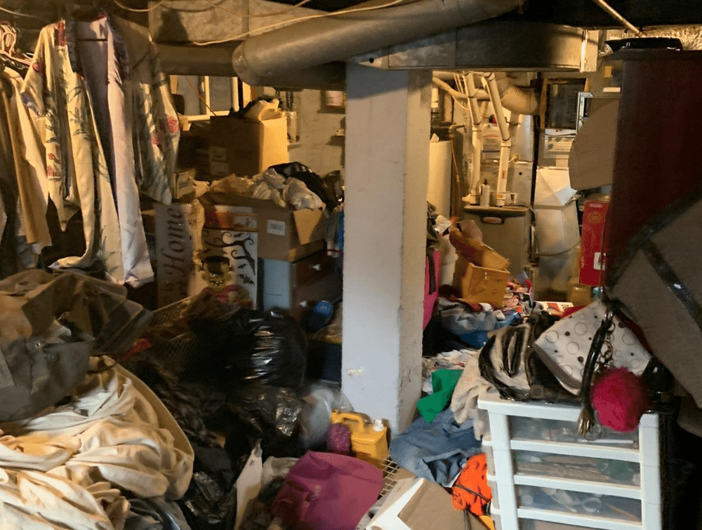 before image of basement at 96 Hodgkins Ave., Thorold 