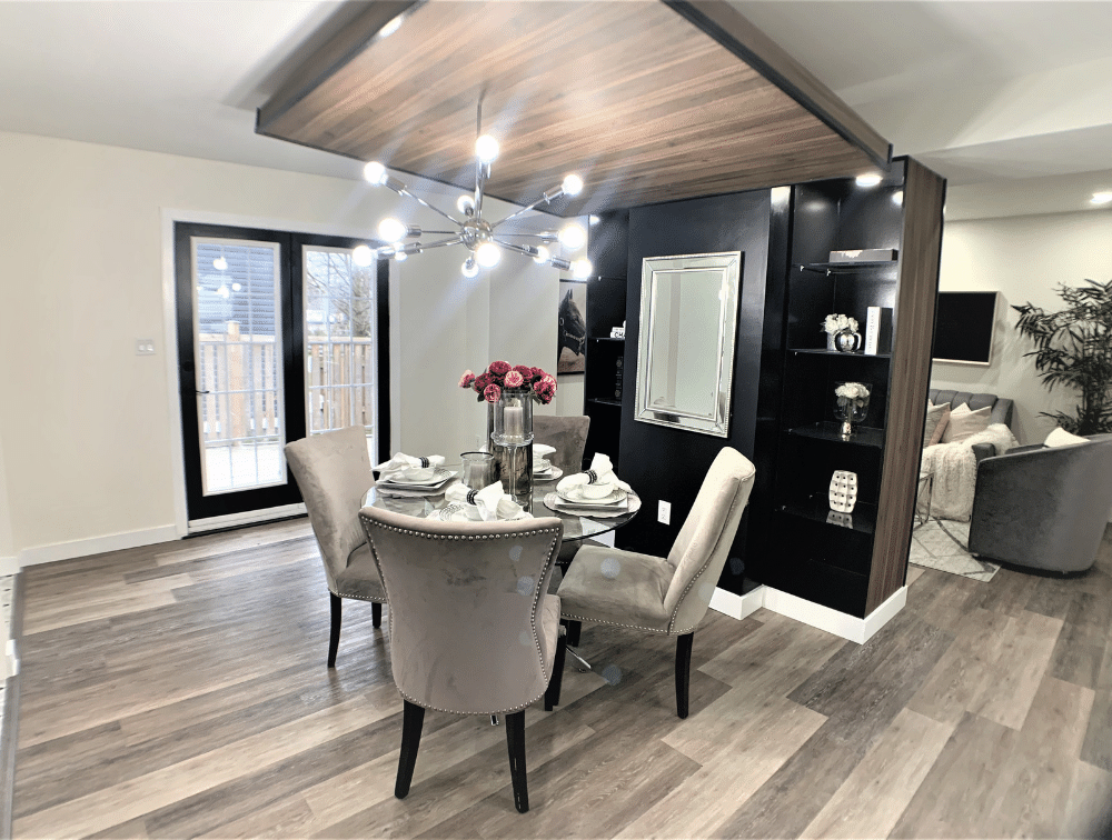 after image of dining room at 96 Hodgkins Ave., Thorold 