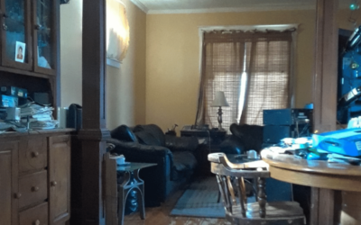 before image of living room at Inkerman